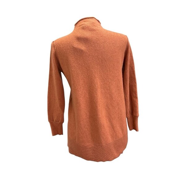 French connection women’s cashmere mock neck orange sweater size XS - Picture 2 of 5